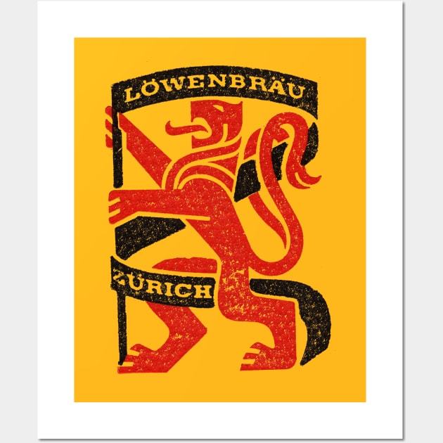 Lowenbrau Zurich Wall Art by MindsparkCreative